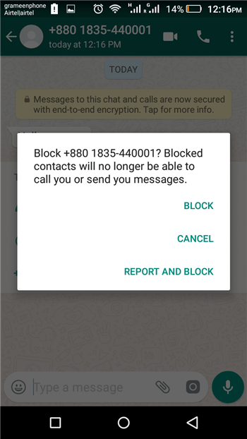 How to Block a Number on Whatsapp