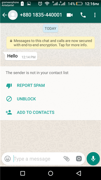 Comment bloquer un numéro sur Whatsapp