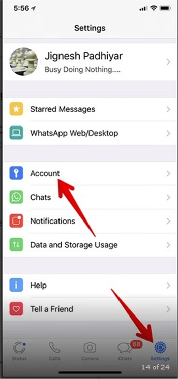 Unblock whatsapp contact iphone