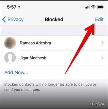 Como Bloquear o Desbloquear Contactos de WhatsApp en iPhone