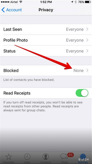 See what whatsapp a on can contact blocked How to