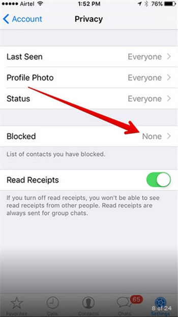 Comment bloquer ou débloquer les contacts WhatsApp sur iPhone