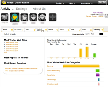 pc monitoring software for Parents - Norton Online Family