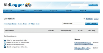Computer Monitoring for Parents - Kidlogger