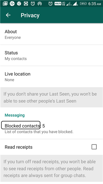Whatsapp what can a blocked contact see on Here's What