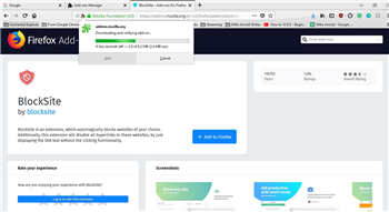 How to Block a website on firefox mac - choose the extension