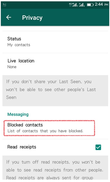 cómo bloquear personas en whatsapp