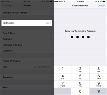 How to Turn off Restriction on iPad