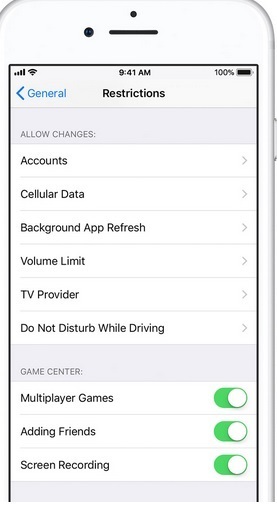 parental controls on iphone