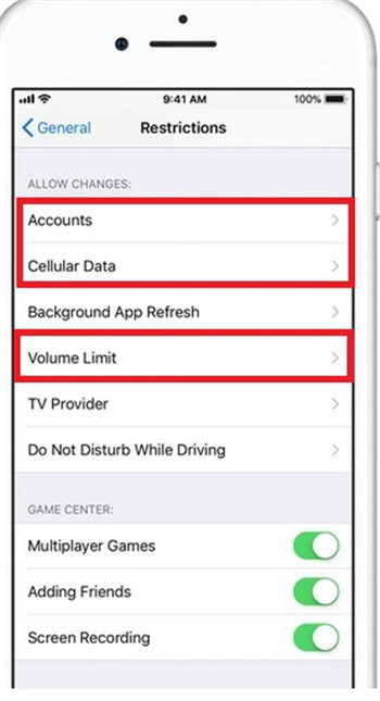 Parental control deals on iphone