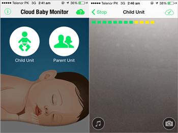 Turn iphone store into baby monitor