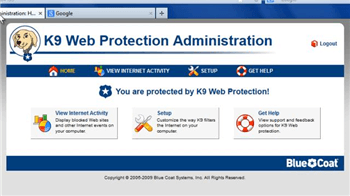 k9 web protection alert desactivar