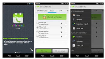 block calls and text app for Android and iPhone - aFireWall