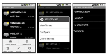 applications de blocage des messages texte pour Android et iPhone