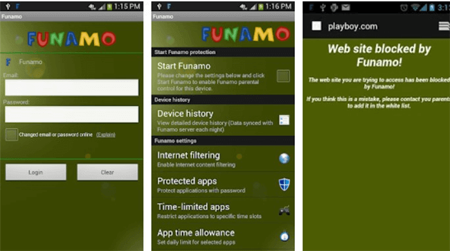 FUNAMO ACCOUNTABILITY - put samsung galaxy parental controls