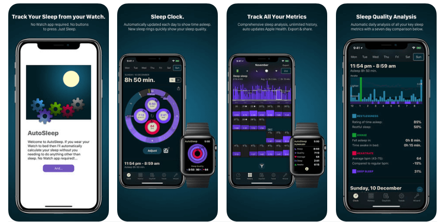 apple watch sleep tracker free - AutoSleep