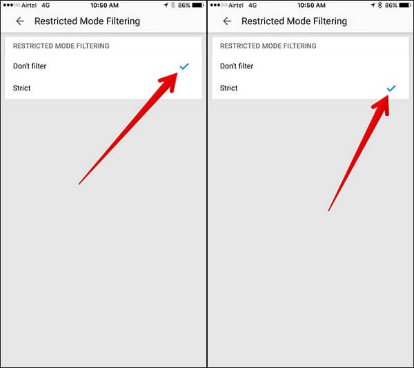 Comment configurer le contrôle parental YouTube sur iPhone