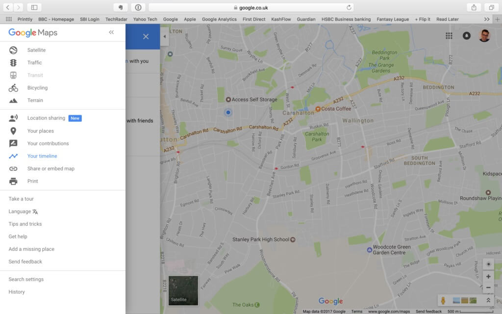 Google Maps pour le suivi de l'emplacement de l'iphone