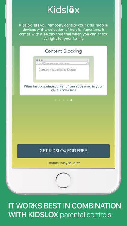 Kidslox-aplicaciones para el bloqueo de porno