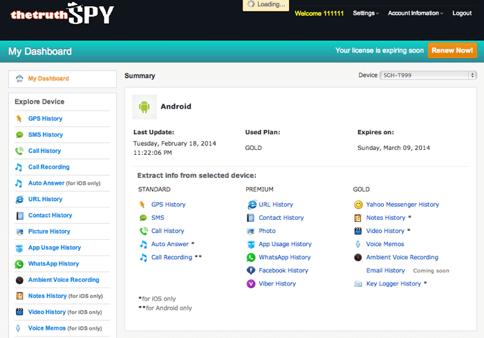 SMS tracker - thetruthspy