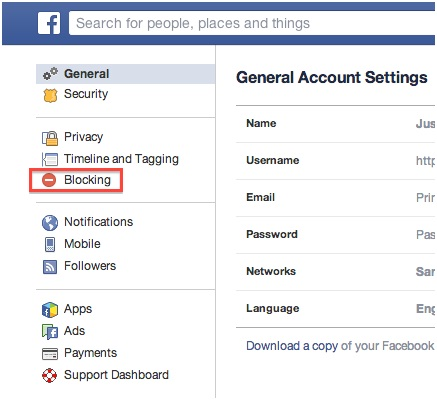 How to use Facebook Security Block and Protect your Kids