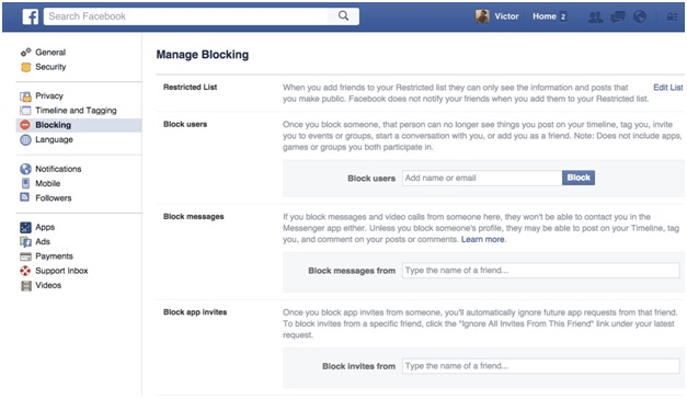 How to use Facebook Security Block and Protect your Kids