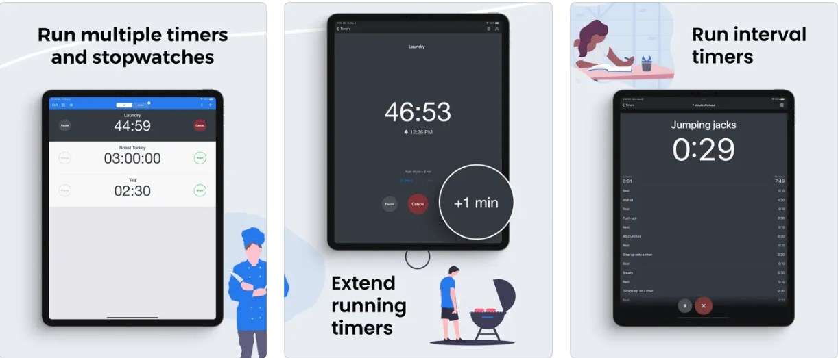 Timer+ · Multiple Timers app