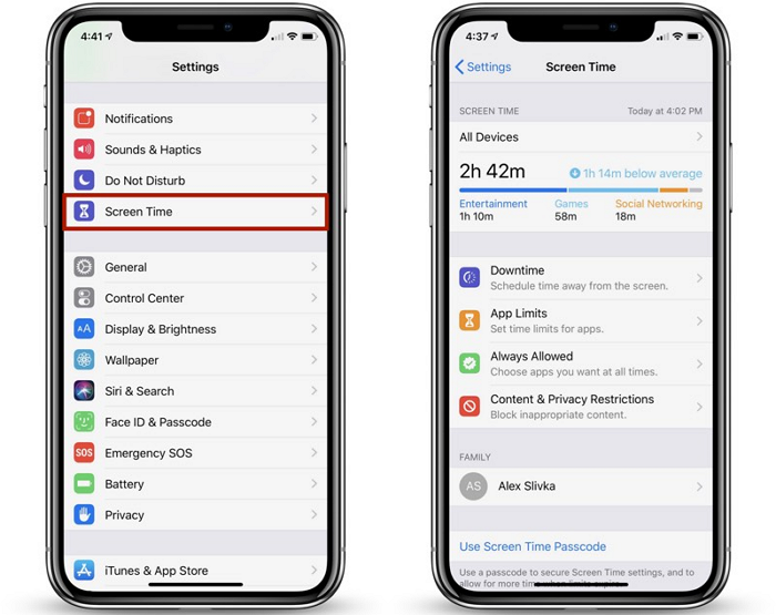 Comment utiliser la fonction temps d'écran sur iOS 12 1