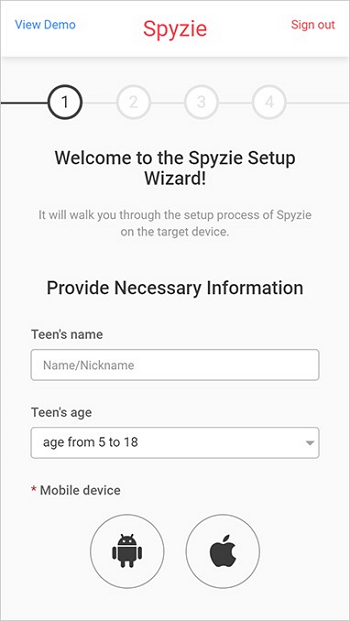 application de suivi des SMS - téléchargement de spyzie