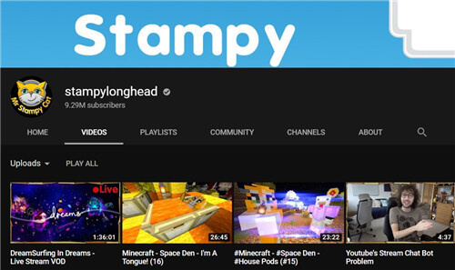 friendly little kids channel - Stampylonghead, aka Stampy Cat