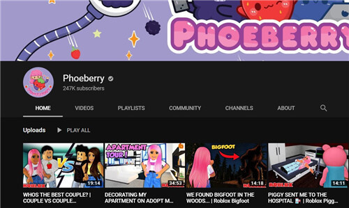 friendly kids youtubers - Phoeberry