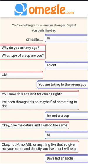 Omegle chat only girl