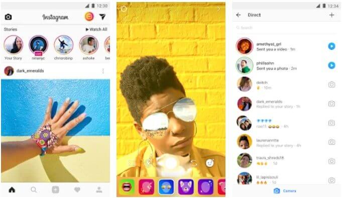 Instagram popular social media app for teenagers and effects