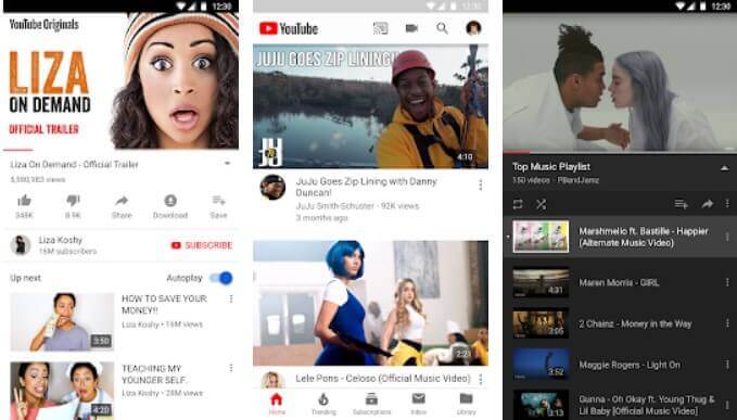 YouTube - beliebte Social Media App für Teenager und Effekte