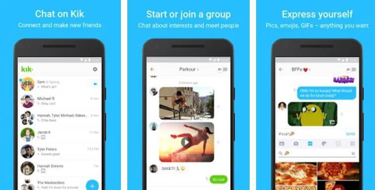 Kik popular social media app for teenagers and effects 7