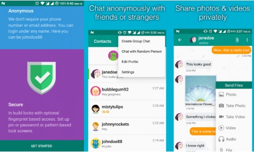 Anonyme Chat App - Cipher