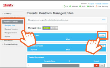 how to parental block websites