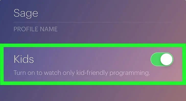 hulu parental control - step 7