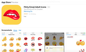 sex emoji app review - flirty emoji adult icons