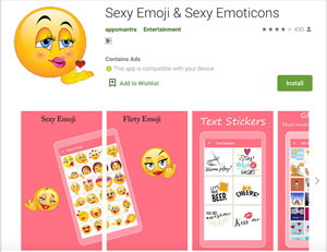 Sex emoji app