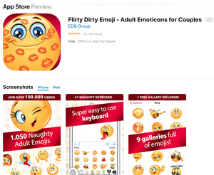 Sex emoji app