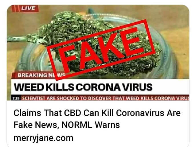 Weed Kill Coronavirus