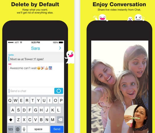 aplicaciones peligrosas para niños - Snapchat