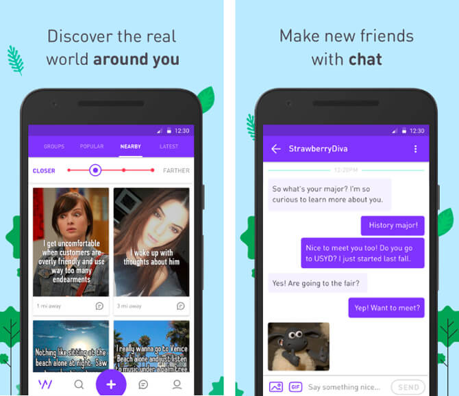 How does random chat app work?