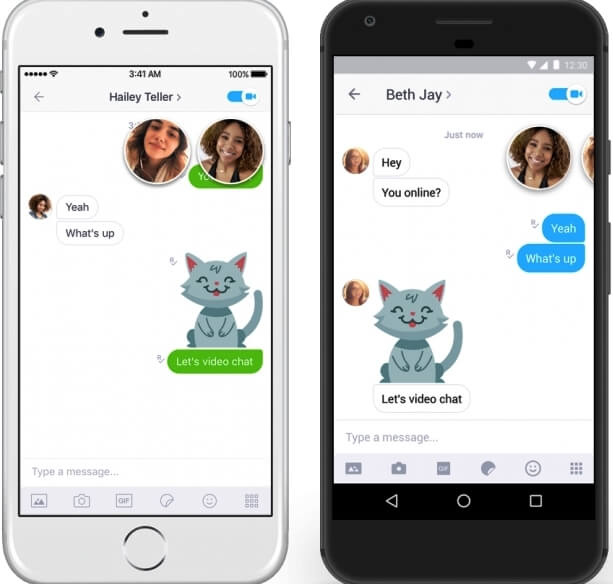 Chat vidéo et messagerie multimédia gratuits