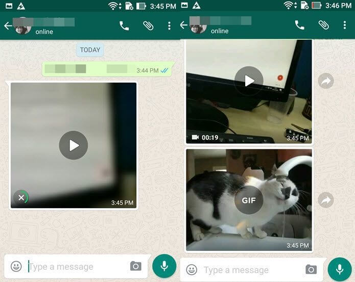 WhatsApp sexting-Partage instantané