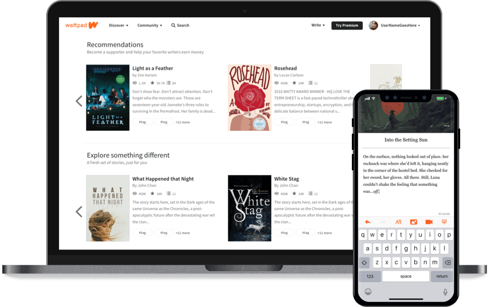 Wattpad app