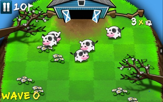 Spiele App für Amazon Fire Tablet - Cows vs. Aliens