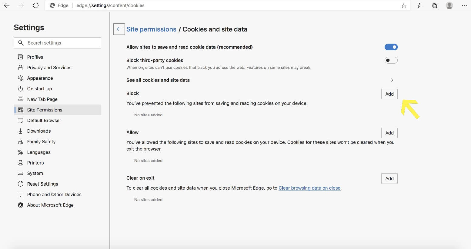 ms edge blocking downloads