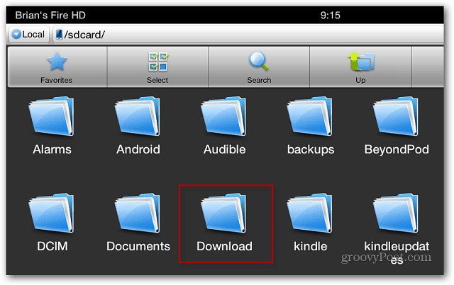 cómo instalar la aplicación Youtube en el kindle Fire - instalar ES File Explorer en el Fire